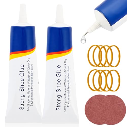 60ml Sekundenkleber Extra Stark,Schuhkleber Extra Stark Wasserfest,Transparent Kleber Für Schuhsohlen,Schuhsohlenkleber,Textilkleber,Lederkleber,Shoe Glue Reparieren Sportschuhe,Stiefeln,Leder (120ml) von GUAHKUN
