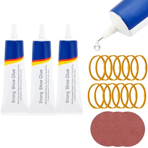 60ml Sekundenkleber Extra Stark,Schuhkleber Extra Stark Wasserfest,Transparent Kleber Für Schuhsohlen,Schuhsohlenkleber,Textilkleber,Lederkleber,Shoe Glue Reparieren Sportschuhe,Stiefeln,Leder (180ml) von GUAHKUN
