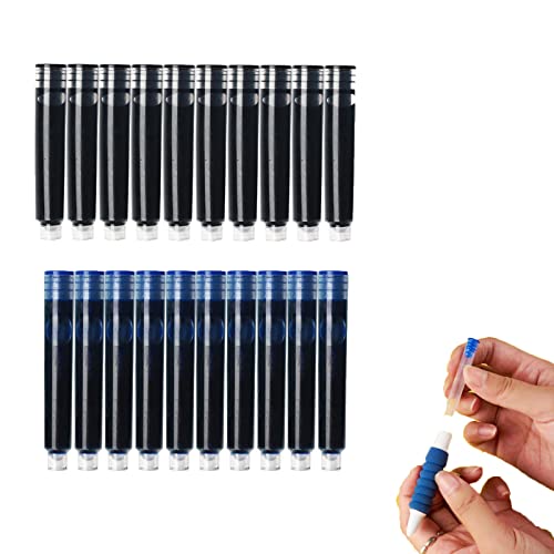 GUAHKUN 20 Tintenbeutel (10 blau, 10 schwarz), Füllfederhalter, Tintenbeutel-Set, Schreibgerät von GUAHKUN