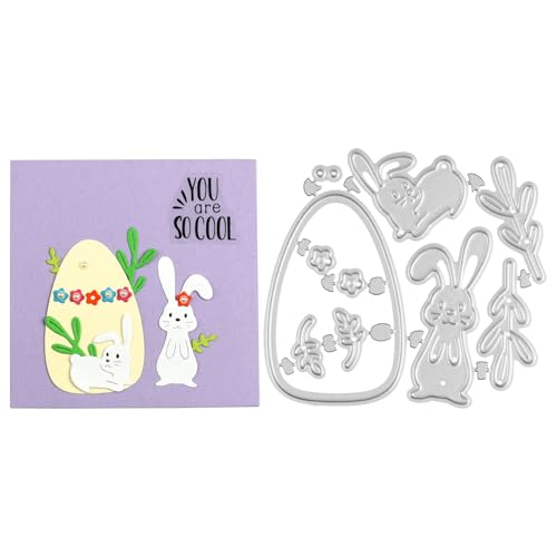 GUAHKUN Rabbit Cookie Cutter Stainless Steel 6.6x7.1cm DIY Craft Stencil Scrapbooking Cardmaking Spring Decoration Premium Embossing Template GUAHKUN Rabbit Cookie Cutter Stainless Steel 6.6x7.1cm DIY Craft Stencil Scrapbooking Cardmaking Spring Decoration Premium Embossing Template von GUAHKUN