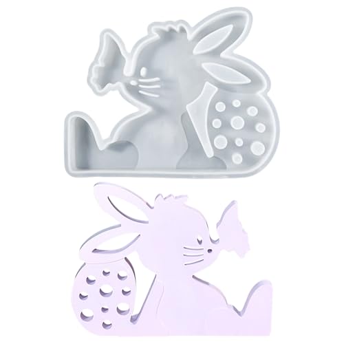 GUAHKUN Silikon Gießform Dekoration DIY Handwerk für Kreativprojekte Easter Bunny Backform mit Schmetterlingsmotiv Geschenkidee Kerzen Seifenherstellung von GUAHKUN