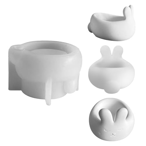 GUAHKUN Silikonform Für Eierbecher Hase Ostern Gießform Kerzenhalter DIY Osterdeko Handwerk von GUAHKUN