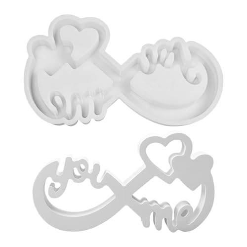 GUAHKUN Silikonform Herz Gießformen Für Beton Kerzenhalter Band Ornament DIY Basteln Geschenk Valentinstag Deko Handmade Crafting Home Decor (B) von GUAHKUN