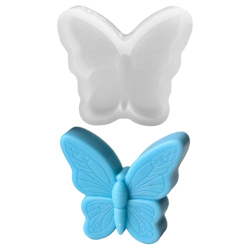 GUAHKUN Silikonformen 3er Set Schmetterling Gießformen Frühling Gipsformen Für Ostern DIY Kerzen Seifen Geschenke (A) von GUAHKUN