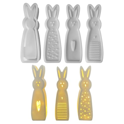 GUAHKUN Silikonformen Baking Molds 4er Set Osterhasenformen Für Kerzen Gips DIY Handwerk Ostern Frühling Backformen GUAHKUN Silikonformen Baking Molds 4er Set Osterhasenformen Für Kerzen Gips DIY Handwerk Ostern Frühling Backformen von GUAHKUN