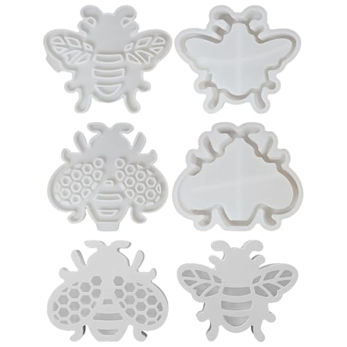 GUAHKUN Silikonformen Gießformen 3D Kaninchen Haus 4er Set Gipsformen Epoxidharzformen Für Geschenkbox Handarbeiten von GUAHKUN