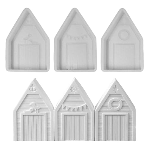 GUAHKUN Silikonformen Set 3D Maritim Gießformen Leuchtturm Anker DIY Kerzen Gips Beton Handwerk von GUAHKUN