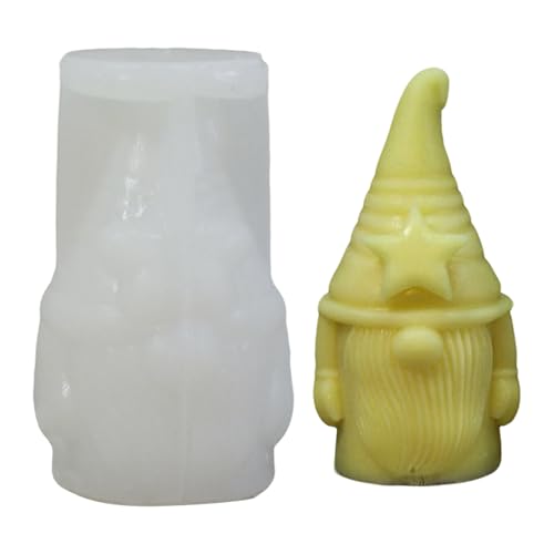 GUAHKUN Silikonformen Weihnachtswichtel Gießform 3D-Detail Für Kerzen Seifen Resin DIY (D) von GUAHKUN