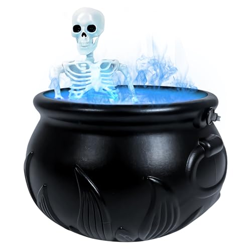 Halloween Deko Indoor, Hexenkessel Mit Skelett, Hexentopf Skelett Halloween Deko Gruselig Halloween Party Dekoration Für Tisch Schreibtisch Mantel Zimmer Home Halloween Deko Indoor, Hexenkessel Mit Skelett, Hexentopf Skelett Halloween Deko Gruselig Halloween Party Dekoration Für Tisch Schreibtisch Mantel Zimmer Home von GUAHKUN