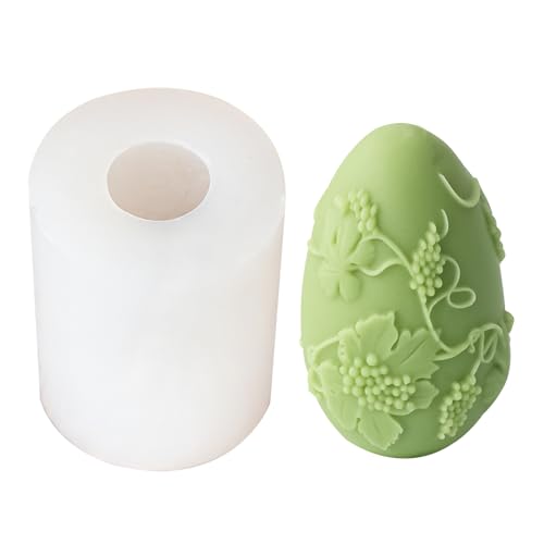 Ostern Kaninchen Silikonformen Gießformen für Kerzen Selber Machen, Kerzenform Seifenform, Eier Form, Osterhase Gnom Gießforme Silikon für Sojawachs Kerzen, Seife, Gips, Handwerk (E) von GUAHKUN
