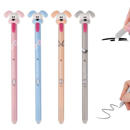 Radierbarer Kugelschreiber,Radierbar Gelstift,Tintenroller Radierbare Stifte Zum Wegradieren,0.5mm Radierstift Cartoon Löschbarer Stift Erasable Pen Für Kinder Schule Geschenk Bürobedarf (Schwarz, 4) Radierbarer Kugelschreiber,Radierbar Gelstift,Tintenroller Radierbare Stifte Zum Wegradieren,0.5mm Radierstift Cartoon Löschbarer Stift Erasable Pen Für Kinder Schule Geschenk Bürobedarf (Schwarz, 4) von GUAHKUN
