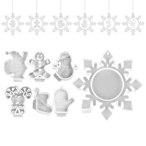 Silikonformen Gießformen Weihnachten, Silikonform Weihnachten Anhänger, Gießformen Silikon Gießform Anhänger Gipsformen Zum Gießen Epoxidharz Formen Zur Herstellung Von Weihnachtsdekorationen (I) Silikonformen Gießformen Weihnachten, Silikonform Weihnachten Anhänger, Gießformen Silikon Gießform Anhänger Gipsformen Zum Gießen Epoxidharz Formen Zur Herstellung Von Weihnachtsdekorationen (I) von GUAHKUN