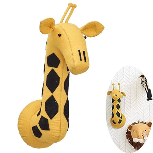 GUANSHAN 3D-Tierkopf-Wandbehang, Wollfilz-Tier-Wanddekoration, Tier-Kinderzimmer-Wanddekorationen, Wandkunst, Kinderzimmer-Dekoration, Anhänger, Spielzeug für Jungen, Mädchen, Kinderzimmer GUANSHAN 3D-Tierkopf-Wandbehang, Wollfilz-Tier-Wanddekoration, Tier-Kinderzimmer-Wanddekorationen, Wandkunst, Kinderzimmer-Dekoration, Anhänger, Spielzeug für Jungen, Mädchen, Kinderzimmer von GUANSHAN