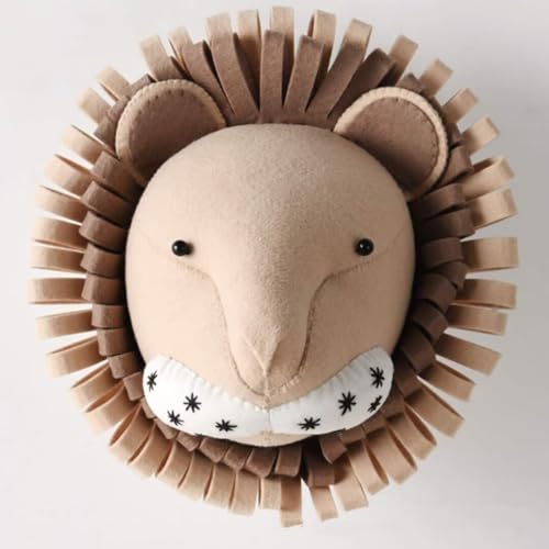 3D-Tierkopf-Wandbehang, Wollfilz-Tier-Wanddekoration, Tier-Kinderzimmer-Wanddekorationen, Wandkunst, Kinderzimmer-Dekoration, Anhänger, Spielzeug für Jungen, Mädchen, Kinderzimmer 3D-Tierkopf-Wandbehang, Wollfilz-Tier-Wanddekoration, Tier-Kinderzimmer-Wanddekorationen, Wandkunst, Kinderzimmer-Dekoration, Anhänger, Spielzeug für Jungen, Mädchen, Kinderzimmer von GUANSHAN
