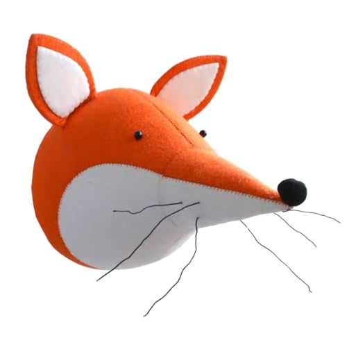 GUANSHAN 3D-Tierkopf-Wandbehang, Wollfilz-Tier-Wanddekoration, Tier-Kinderzimmer-Wanddekorationen, Wandkunst, Kinderzimmer-Dekoration, Anhänger, Spielzeug für Jungen, Mädchen, Kinderzimmer GUANSHAN 3D-Tierkopf-Wandbehang, Wollfilz-Tier-Wanddekoration, Tier-Kinderzimmer-Wanddekorationen, Wandkunst, Kinderzimmer-Dekoration, Anhänger, Spielzeug für Jungen, Mädchen, Kinderzimmer von GUANSHAN