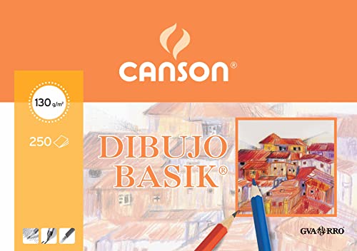 GUARRO CANSON 200401405 Zeichenblock, 250 Blätter von Canson