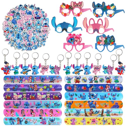 86Pcs Party Mitgebsel, 12 Pcs Slap Armbänder Clap Bracelets+12Pcs Schlüsselanhänger+50Pcs Aufkleber+12Pcs kinder Masken, Geburtstagkinder Deko 86Pcs Party Mitgebsel, 12 Pcs Slap Armbänder Clap Bracelets+12Pcs Schlüsselanhänger+50Pcs Aufkleber+12Pcs kinder Masken, Geburtstagkinder Deko von GUBOOM