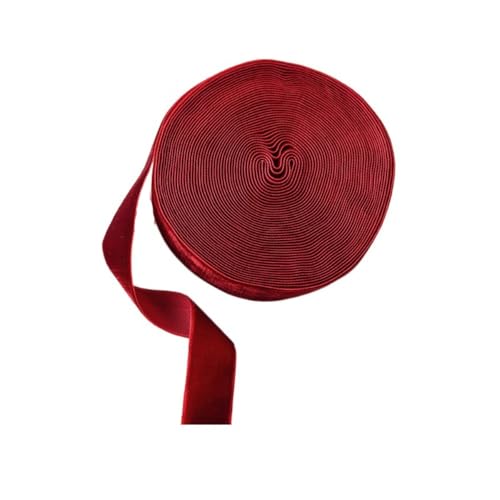 Samtbandspule, Weihnachtskranz-Schleife, Geschenkband, einseitiges Samtband für Hochzeit, Geschenkverpackung, Haarschleifen, Blumenstrauß, Heimdekoration Samtbandspule, Weihnachtskranz-Schleife, Geschenkband, einseitiges Samtband für Hochzeit, Geschenkverpackung, Haarschleifen, Blumenstrauß, Heimdekoration von GUEDKIKL