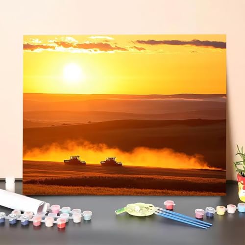 Malen Nach Zahlen Erwachsene Sonnenuntergang , DIY Handgemalt Ölgemälde Leinwand für Anfänger, Malen Nach Zahlen Karren Bastelset Erwachsene, Paint by Numbers für Heimdekoration, Geschenk 60x80cm 63-Z Malen Nach Zahlen Erwachsene Sonnenuntergang , DIY Handgemalt Ölgemälde Leinwand für Anfänger, Malen Nach Zahlen Karren Bastelset Erwachsene, Paint by Numbers für Heimdekoration, Geschenk 60x80cm 63-Z von GUERUUIE