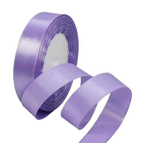 20 mm hellviolettes Satinband, 22 m, Stoff-Haarschnur für Bastelarbeiten, Blumensträuße, Geschenkverpackungen, Hochzeit, Schleifenherstellung und Valentinstagsdekoration 20 mm hellviolettes Satinband, 22 m, Stoff-Haarschnur für Bastelarbeiten, Blumensträuße, Geschenkverpackungen, Hochzeit, Schleifenherstellung und Valentinstagsdekoration von GUIASIPULE