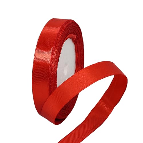 Rotes Satinband, 15 mm, 22 m, Stoff-Haarschnur, Band für Handwerk, Blumensträuße, Geschenkverpackungen, Hochzeit, Schleifenherstellung und Valentinstagsdekoration Rotes Satinband, 15 mm, 22 m, Stoff-Haarschnur, Band für Handwerk, Blumensträuße, Geschenkverpackungen, Hochzeit, Schleifenherstellung und Valentinstagsdekoration von GUIASIPULE
