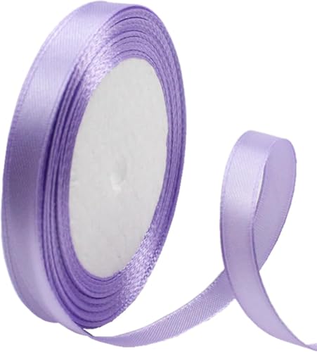 Satinband, 10 mm, hellviolett, 22 m, Stoff-Haarschnur, Band für Bastelarbeiten, Blumensträuße, Geschenkverpackungen, Hochzeit, Schleifenherstellung und Valentinstag, Weihnachtsdekoration Satinband, 10 mm, hellviolett, 22 m, Stoff-Haarschnur, Band für Bastelarbeiten, Blumensträuße, Geschenkverpackungen, Hochzeit, Schleifenherstellung und Valentinstag, Weihnachtsdekoration von GUIASIPULE