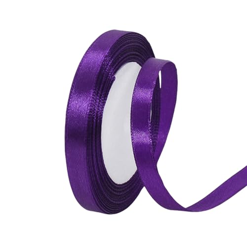 Satinband, 10 mm tiefviolett, 22 m, Stoff-Haarschnur, Band für Bastelarbeiten, Blumensträuße, Geschenkverpackungen, Hochzeit, Schleifenherstellung und Valentinstagsdekoration Satinband, 10 mm tiefviolett, 22 m, Stoff-Haarschnur, Band für Bastelarbeiten, Blumensträuße, Geschenkverpackungen, Hochzeit, Schleifenherstellung und Valentinstagsdekoration von GUIASIPULE