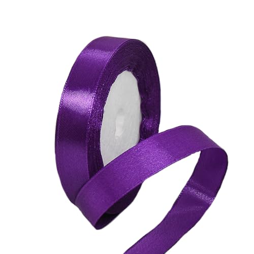 Satinband, 15 mm tiefviolett, 22 m, Stoff-Haarschnur, Band für Bastelarbeiten, Blumensträuße, Geschenkverpackungen, Hochzeit, Schleifenherstellung und Valentinstagsdekoration Satinband, 15 mm tiefviolett, 22 m, Stoff-Haarschnur, Band für Bastelarbeiten, Blumensträuße, Geschenkverpackungen, Hochzeit, Schleifenherstellung und Valentinstagsdekoration von GUIASIPULE