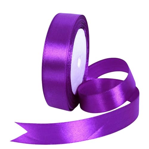 Satinband, 20 mm tiefviolett, 22 m, Stoff-Haarschnur für Bastelarbeiten, Blumensträuße, Geschenkverpackungen, Hochzeit, Schleifenherstellung und Valentinstagsdekoration Satinband, 20 mm tiefviolett, 22 m, Stoff-Haarschnur für Bastelarbeiten, Blumensträuße, Geschenkverpackungen, Hochzeit, Schleifenherstellung und Valentinstagsdekoration von GUIASIPULE