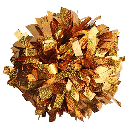 GUIFIER 2 Stück 15,2 cm metallische holografische Cheerleading-Pompons, Cheerleader-Pom-Poms mit Schlagstock-Griff, Pompons, Cheerleader für Kinder, Mädchen, Cheerleader, tägliches Training, Teamgeist GUIFIER 2 Stück 15,2 cm metallische holografische Cheerleading-Pompons, Cheerleader-Pom-Poms mit Schlagstock-Griff, Pompons, Cheerleader für Kinder, Mädchen, Cheerleader, tägliches Training, Teamgeist von GUIFIER