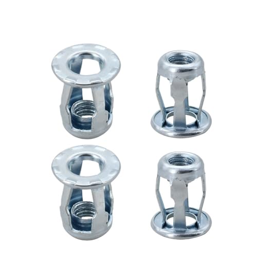 GUIPENG Blütenblattförmige Metallmutter, Dehnschraube, M4, M5, M6, M8, Klinkenmuttern, Klinkenmutter, Nummernschildbefestigung, Klemme, Sicherungsnietmutter, Nietmutter(Nut (4Pcs) Zinc,M4x20) von GUIPENG