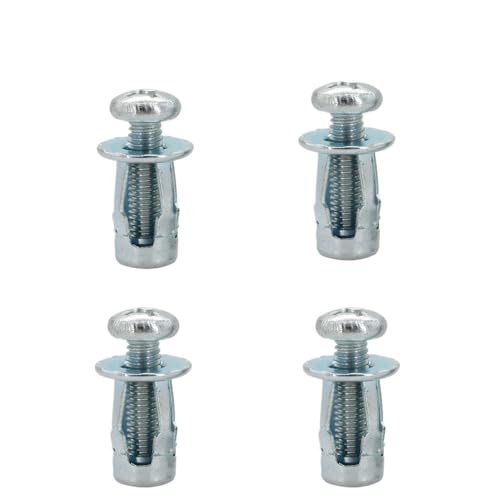 GUIPENG Blütenblattförmige Metallmutter, Dehnschraube, M4, M5, M6, M8, Klinkenmuttern, Klinkenmutter, Nummernschildbefestigung, Klemme, Sicherungsnietmutter, Nietmutter(Screw Nut(4Set) Zinc,M4x20) von GUIPENG