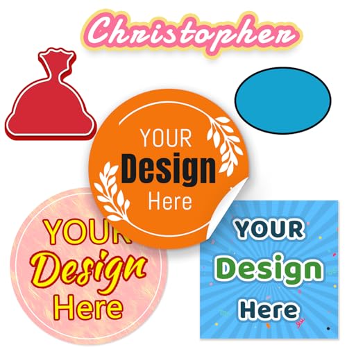 GUIRONG Aufkleber Selbst Gestalten,Personalisierte Sticker,Personalisiert Aufkleber,Personalisierte Erstellen,Custom Sticker von GUIRONG