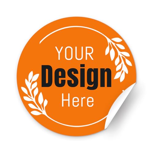 GUIRONG Aufkleber Selbst Gestalten,Personalisierte Sticker,Personalisiert Aufkleber,Personalisierte Erstellen,Custom Sticker - Runden von GUIRONG