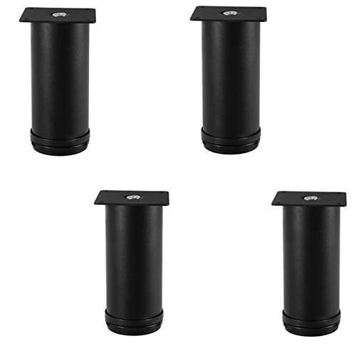 GUIXAN 4 Stück verstellbare Metall-Sofabeine, DIY runde Möbelbeine, Fußbett, Couchfüße, Edelstahl-Schrankbeine, für Kleiderschrank, Couchtische, Nachttisch, TV-Ständer, Schrank, mit Schra GUIXAN 4 Stück verstellbare Metall-Sofabeine, DIY runde Möbelbeine, Fußbett, Couchfüße, Edelstahl-Schrankbeine, für Kleiderschrank, Couchtische, Nachttisch, TV-Ständer, Schrank, mit Schra von GUIXAN