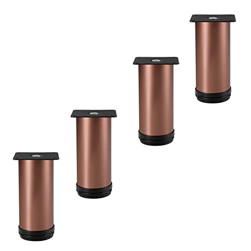 GUIXAN 4 Stück verstellbare Metall-Sofabeine, DIY runde Möbelbeine, Fußbett, Couchfüße, Edelstahl-Schrankbeine, für Kleiderschrank, Couchtische, Nachttisch, TV-Ständer, Schrank, mit Schra GUIXAN 4 Stück verstellbare Metall-Sofabeine, DIY runde Möbelbeine, Fußbett, Couchfüße, Edelstahl-Schrankbeine, für Kleiderschrank, Couchtische, Nachttisch, TV-Ständer, Schrank, mit Schra von GUIXAN