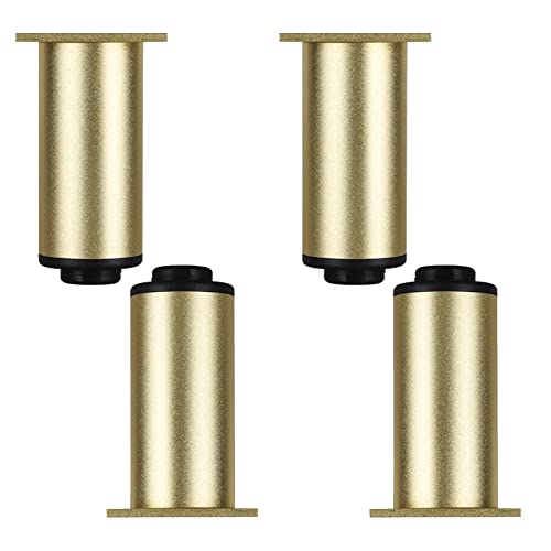 GUIXAN 4er-Set Möbelbeine aus Metall, Aluminiumlegierung, Schrankbeine, Tisch, Bett, Schränke, Bücherregal, Füße, Ersatzfüße für Sofa, Couch, Küchenregale, höhenverstellbare Füße, mit Sch von GUIXAN