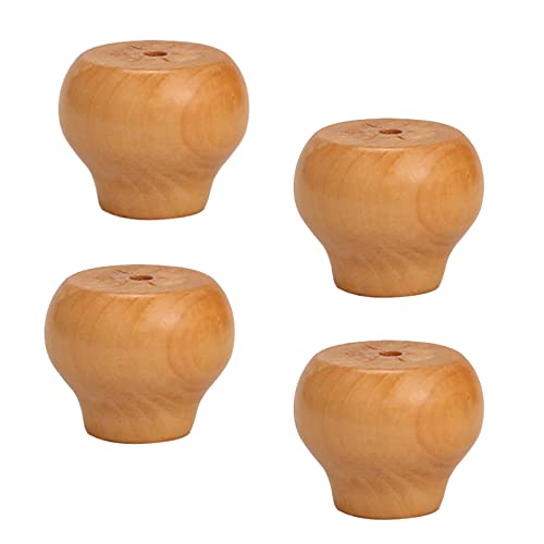 GUIXAN Ersatzbeine für Massivholzmöbel, Brötchenfüße aus Holz, runde Schrankbeine, erhöhte Beine für Küchensofas, TV-Schränke, Kommoden, Stühle, Hocker, Bücherregale, 4er-Set, mit Schraub GUIXAN Ersatzbeine für Massivholzmöbel, Brötchenfüße aus Holz, runde Schrankbeine, erhöhte Beine für Küchensofas, TV-Schränke, Kommoden, Stühle, Hocker, Bücherregale, 4er-Set, mit Schraub von GUIXAN