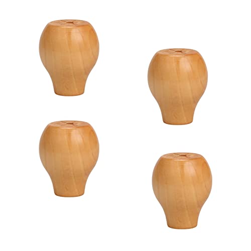 GUIXAN Ersatzbeine für Massivholzmöbel, Brötchenfüße aus Holz, runde Schrankbeine, erhöhte Beine für Küchensofas, TV-Schränke, Kommoden, Stühle, Hocker, Bücherregale, 4er-Set, mit Schraub GUIXAN Ersatzbeine für Massivholzmöbel, Brötchenfüße aus Holz, runde Schrankbeine, erhöhte Beine für Küchensofas, TV-Schränke, Kommoden, Stühle, Hocker, Bücherregale, 4er-Set, mit Schraub von GUIXAN