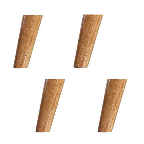 GUIXAN Massivholz-Möbelbeine, schräge Kegel-Sofafüße, Tischbein, 4 Stück, Schrankbeine, Küchenfüße, Ersatzbeine, für Couchtisch, Esstisch, Nachttisch, 12 cm–40 cm GUIXAN Massivholz-Möbelbeine, schräge Kegel-Sofafüße, Tischbein, 4 Stück, Schrankbeine, Küchenfüße, Ersatzbeine, für Couchtisch, Esstisch, Nachttisch, 12 cm–40 cm von GUIXAN