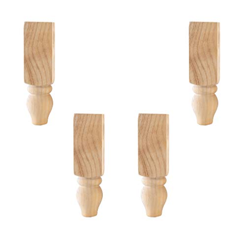 GUIXAN Massivholz-Möbelbeine, unlackierte, kürbisförmige Brötchenfüße, quadratische Sofafüße aus Holz, für Bett/Couch/Schrank/Bank/Stuhl/Ottomane/Couchtisch/TV-Ständer/Sofa/Kommode, Harth GUIXAN Massivholz-Möbelbeine, unlackierte, kürbisförmige Brötchenfüße, quadratische Sofafüße aus Holz, für Bett/Couch/Schrank/Bank/Stuhl/Ottomane/Couchtisch/TV-Ständer/Sofa/Kommode, Harth von GUIXAN