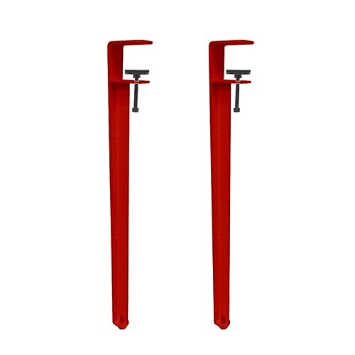 GUIXAN Metallklemmen-Tischbeine, F-förmige Möbelbeine, Couchtischbeine, Stangenbeine, für DIY-Möbelkonsole, kein Stanzdesign zum Schutz des Desktops, mit Bodenschutz (40 cm (15,7 Zoll), r von GUIXAN
