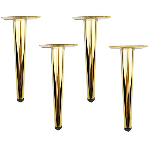 GUIXAN Möbelbeine 12 cm / 4,7 Zoll, schmiedeeiserne Couchtischbeine, für Schrank und Sofa, Tragfähigkeit 600 kg, Gold, 6er-Set von GUIXAN