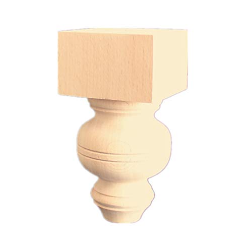 GUIXAN Möbelbeine aus Eichenholz, Sofafüße, Set für 1, Moderne Tischbeine, Fußhocker, Ersatzbeine, für Schrank, Couchtisch, Esstisch, 12–25 cm von GUIXAN