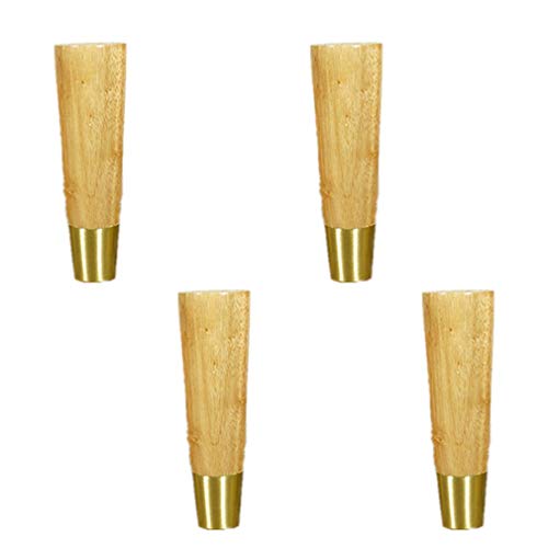 GUIXAN Möbelbeine aus Holz, Tischbeine, Sofabeine, TV-Tischbeine, Schrankbeine, 4 Stück, Füße für Stühle, Schrank, Sofa, Esstisch und Arbeitstisch, Couchtisch, Messing-Fußabdeckung, 10,5 GUIXAN Möbelbeine aus Holz, Tischbeine, Sofabeine, TV-Tischbeine, Schrankbeine, 4 Stück, Füße für Stühle, Schrank, Sofa, Esstisch und Arbeitstisch, Couchtisch, Messing-Fußabdeckung, 10,5 von GUIXAN