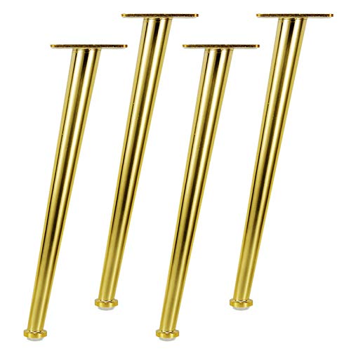 GUIXAN Möbelbeine aus Metall, Tischbeine aus Eisen, goldene Sofa-Ersatzbeine, TV-Schrankbeine, Couchtischbeine, für Küchen-Sideboard, Sesselerhöhung, Nachttisch, 4 Stück, transparente Fuß GUIXAN Möbelbeine aus Metall, Tischbeine aus Eisen, goldene Sofa-Ersatzbeine, TV-Schrankbeine, Couchtischbeine, für Küchen-Sideboard, Sesselerhöhung, Nachttisch, 4 Stück, transparente Fuß von GUIXAN