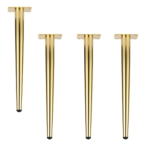 GUIXAN Packung mit 4 Möbelbeinen aus Metall, gerade, konisch zulaufende Couchtisch-Schreibtischfüße, Sofabeine, Eisen-Ersatzstützbeine für TV-Ständer, Schrank, Stuhl, Küchentheke, Couch, GUIXAN Packung mit 4 Möbelbeinen aus Metall, gerade, konisch zulaufende Couchtisch-Schreibtischfüße, Sofabeine, Eisen-Ersatzstützbeine für TV-Ständer, Schrank, Stuhl, Küchentheke, Couch, von GUIXAN