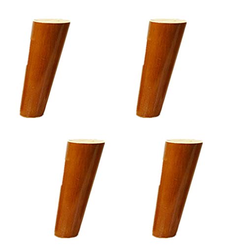 GUIXAN Schräge Kegel-Möbelbeine aus Holz, Tischbeine, Sofafüße, TV-Tischfüße, Couchtischbein, Eiche, für Stühle, Schränke, Esstisch und Arbeitstisch, 4 Stück, 10 cm – 30 cm von GUIXAN