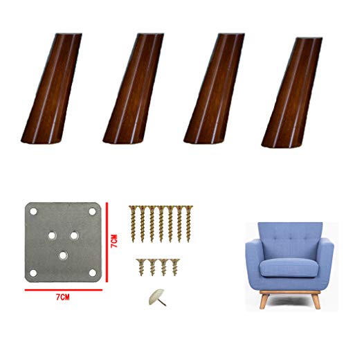 GUIXAN Schräge Massivholz-Sofabeine, Tischbeine, TV-Schreibtisch, Möbelbeine, Eichen-Ersatzschrankbeine, Sofafüße, Küchenschrank von GUIXAN