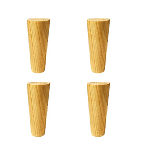 GUIXAN Set mit 4 Möbelbeinen aus Eichenholz, Tischbeinen, Sofabeinen, TV-Tischbeinen, Couchtischbeinen, Möbelfüßen, Schrankbeinen, für Schlafzimmer, Küche, Esstisch und Arbeitstisch, Schr GUIXAN Set mit 4 Möbelbeinen aus Eichenholz, Tischbeinen, Sofabeinen, TV-Tischbeinen, Couchtischbeinen, Möbelfüßen, Schrankbeinen, für Schlafzimmer, Küche, Esstisch und Arbeitstisch, Schr von GUIXAN